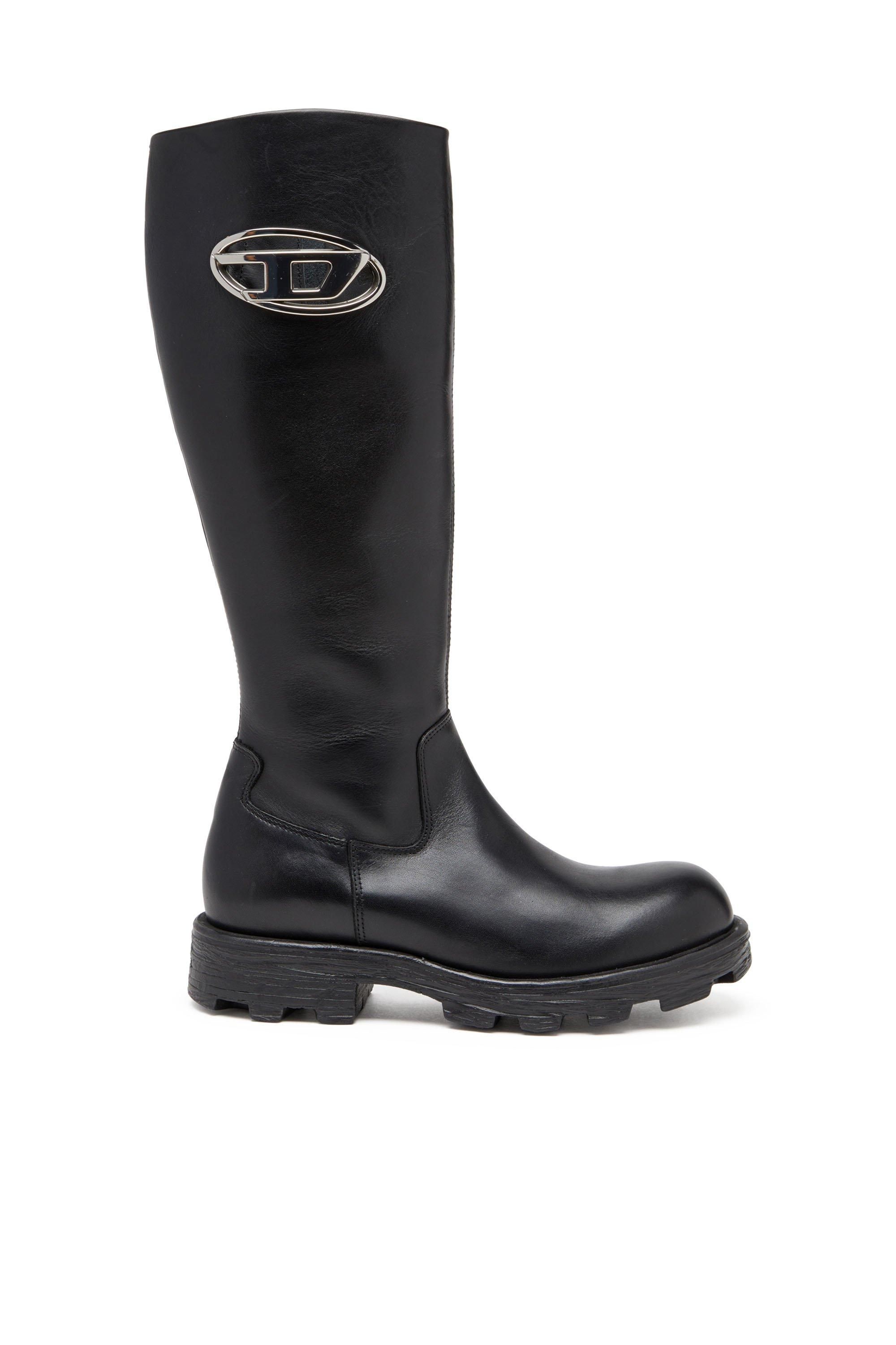 DIESEL ディーゼル ブーツ 黒 EU38(24.5cm位) 0277724D0051 早い者勝ち!!! DIESEL／ディーゼル◇D-Hammer Bt D (DIESEL