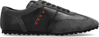 Marni Logo Sneakers - Heren - Sneakers - Grijs - 38 EU - Leer - Schoenen