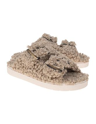 INUIKII Vegan Buckle Slide Beige