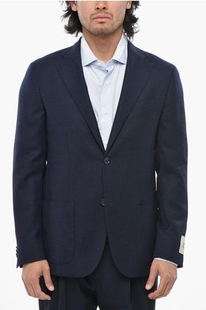 Corneliani CC COLLECTION Half-Lined Blazer REFINED with Patch Pockets size 54