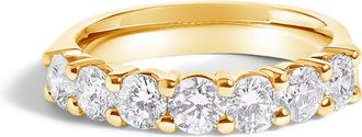 House of Brilliance 14K Gold 1 1/2 Cttw Diamond 7 Stone Band Ring