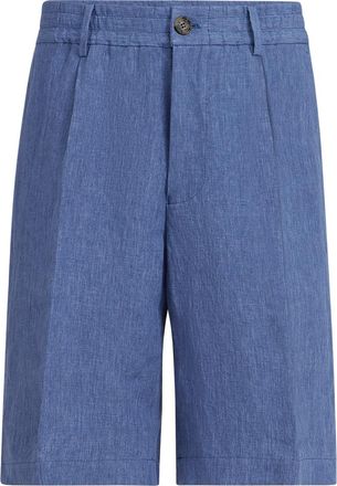 Brunello Cucinelli D&eacute;lav&eacute; linen Bermuda shorts in Denim at Nordstrom, Size 48 It