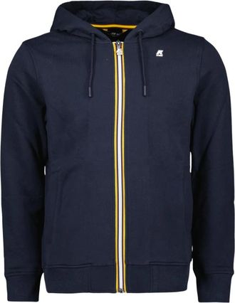 K-Way Heren Zip-Up Sweatshirt Anthony - Heren - Vesten met rits - Blauw - M - Hoodies & sweatvesten