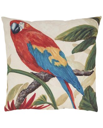 Saro Lifestyle Parrot Outdoor Pillow