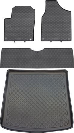 OEM Juego De Alfombrillas De Goma Para Coche Y Alfombrilla Para Maletero Para Ford Galaxy Iii Van Desde Septiembre De 2015
