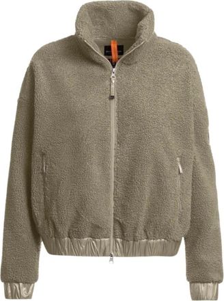Parajumpers Sori Full-Zip Sweatshirt - Dames - Jassen - Beige - Maat: S Fleece