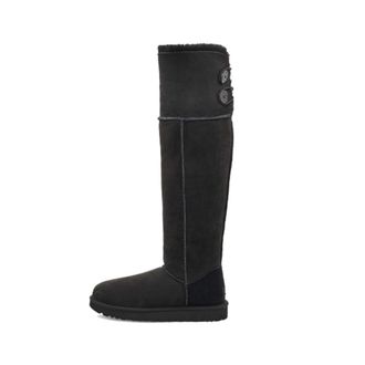 UGG (WMNS) UGG Over The Knee Bailey Button Boots Black 1007536-BLK