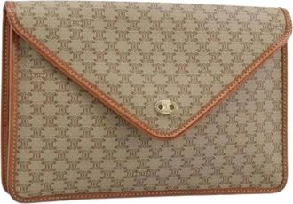 Celine Pre-owned Clutches, female, Beige, Size: ONE SIZE Pre-owned Vintage Clutch
