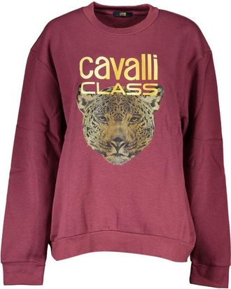 Cavalli Purple Cotton Women Womens Sweater
