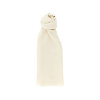 Max Mara Winter Scarves, female, White, Size: ONE SIZE Stola con frange