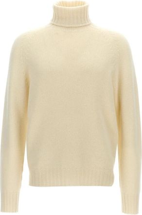 Maryya Turtleneck Trui - Heren - Coltruien - Wit - XL - Wol - Truien & Vesten