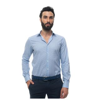 Carrel Casual overhemd - Heren - Casual Overhemden - Blauw - 4XS - Katoen - Overhemden