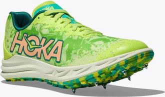 Hoka One One Crescendo XC Men US 11.5 Lettuce Electric Lime Spikes Cleats TF1723