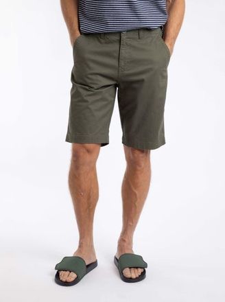 Weird Fish Rayburn Flat Front Shorts in Dark Olive at Nordstrom, Size 32 X 10