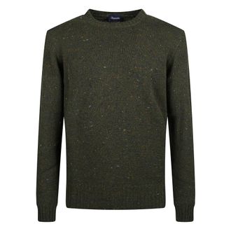 Drumohr Truien & Vesten, Heren, Groen, XL, Wol, Donegal Crew Neck Sweater