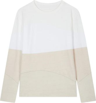 STUDIO TOMBOY T-shirt a maniche lunghe bicolore - Bianco