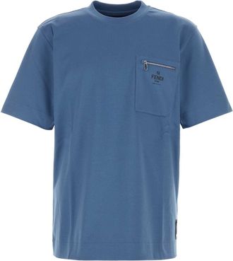 Tシャツ・カットソー FENDI MULTICOLOR STRETCH WOOL BLEND TOP Fendi Stretch wool blend top with asymmetric hem | The
