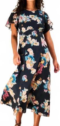 Cleobella Elan Midi Dress In Black Multi