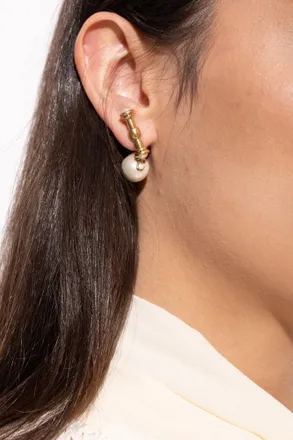 Chlo&eacute; Earrings With Pearls, Womens, Gold