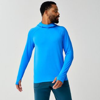 Brooks Mens Momentum Thermal Hoodie Blue XL