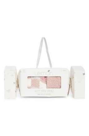 LEMON Assorted 2-Pack Shea Butter Infused Crew Socks in Pink Combo at Nordstrom Rack