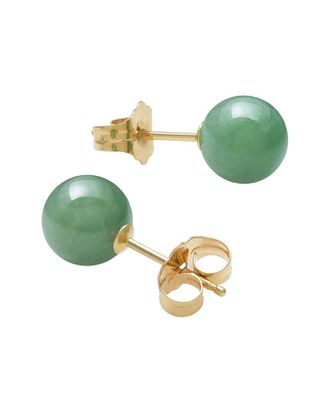 Liv Oliver 18K 1.95 Ct. Tw. Jade Earrings