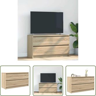 vidaXL vidaXL Mobile in legno - Mobile Porta TV Rovere Sonoma 100x35x54 cm in Legno Multistrato