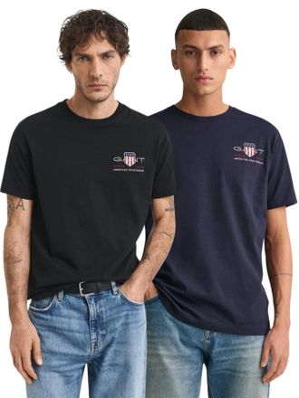 GANT | 2-Pack Heren Gembrode Archive Shield T-Shirt