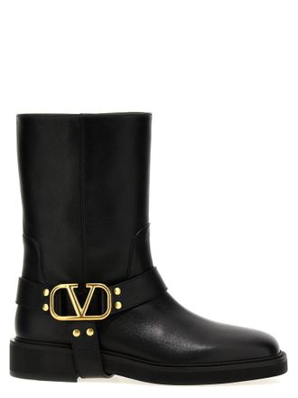 Valentino Garavani Womens Vlogo Signature Ankle Boots