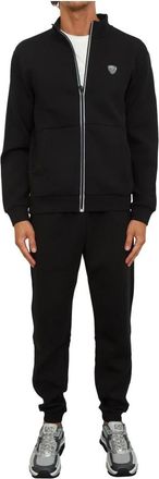 Emporio Armani Trainingspak - Heren - Trainingspakken - Zwart - L - Polyester - Fitness