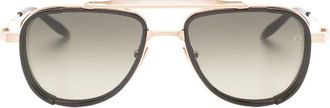 Akoni navigator-frame sunglasses - Brown