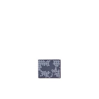 Carolina Herrera Baobab Portemonnee met Stippen en Initialen - Heren - Portefeuilles - Blauw - ONE Size - Leer - Accessoires