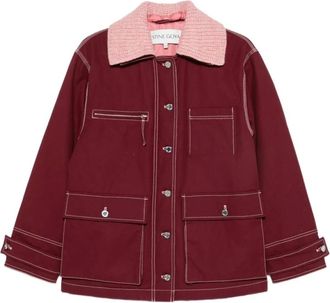 Stine Goya 2559 Coated Cotton Canvas Workwear - Dames - Jassen - Rood - Maat: S Katoen