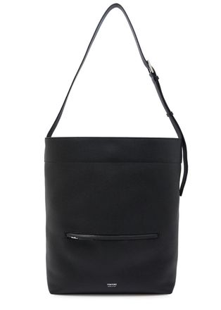 Tom Ford Grained Leather Bucket bag - Black - One Size