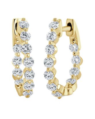 Sabrina Designs 14K 0.86 Ct. Tw. Diamond Oval Hoops