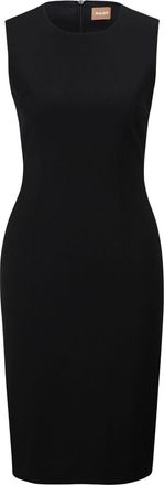 HUGO BOSS Womens Dirulah Crew Neck Sleeveless Knee Length Dress in Black - Size 18 UK