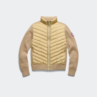 Canada Goose HyBridge Knit Jacket (Women, Ecru Beige, L)