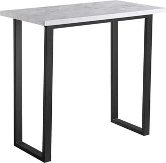 Ainpecca Grey Breakfast Bar Table Metal Leg Kitchen Dining Room Industrial Furniture uk - Ainpecca