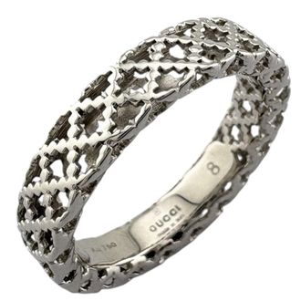 Gucci White Gold White Gold (18K) Band Ring (Pre-Owned)