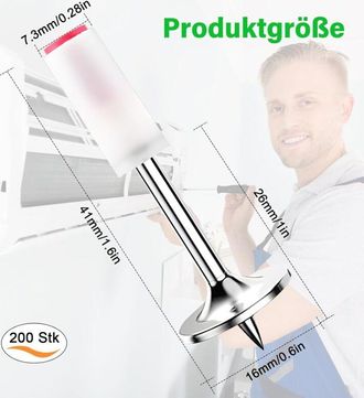 OEM 200 Clavos De Acero Para Mano, Clavos Redondos De 7,3 Mm, Herramientas De Fijaci&oacute;n De Pared, Techo De Hormig&oacute;n, Paso De Cables, Dispositivo De Ranura 