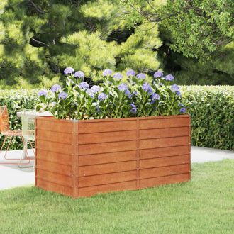 vidaXL Arriate Oxidado De Acero Corten 160x80x77 Cm Vidaxl