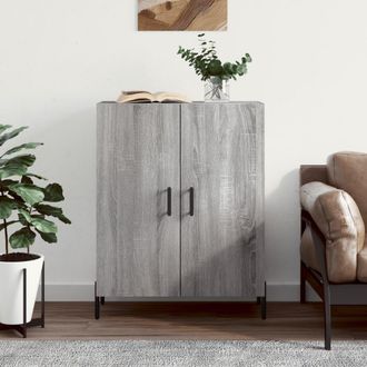 vidaXL Vidaxl - Aparador De Madera De Ingenier&iacute;a Gris Sonoma 69,5x34x90 Cm