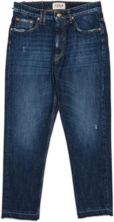 Cycle Lucky Carrot Dark Denim Straight Jeans - Heren - Regular Fit Jeans - Blauw - W33 - Denim - Jeans