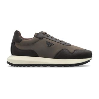 Emporio Armani Schoenen, Heren, Bruin, 45 EU, Leer, Sportschoenen