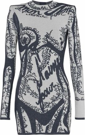 Balmain Mujer, Vestidos, Azul, Talla: S