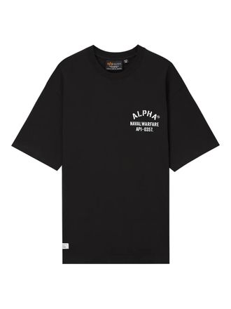 Alpha Industries T-shirt met print - Zwart