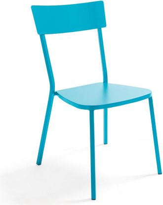 Oviala Silla de acero azul