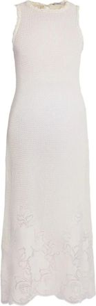Erdem Abito midi smanicato - Bianco
