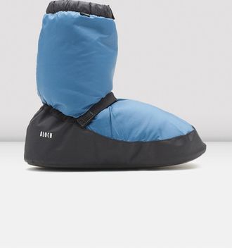 Bloch BLOCH Adult Warm Up Booties, Blue Nylon