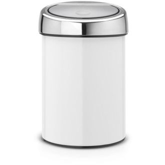 Brabantia 364488 cestino 3 l Tutto in plastica, acciaio inox metallo, White